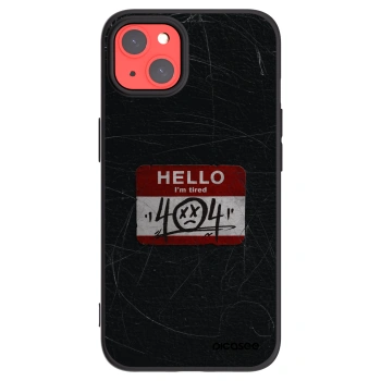 Picasee Μαύρη θήκη σιλικόνης για Apple iPhone 13 - HELLO 404