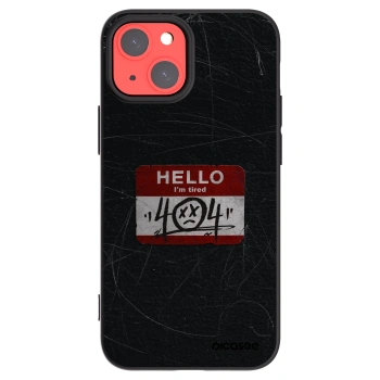 Picasee Μαύρη θήκη σιλικόνης για Apple iPhone 13 mini - HELLO 404
