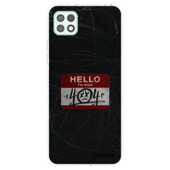 Picasee διαφανής θήκη σιλικόνης Samsung Galaxy A22 A226B 5G - HELLO 404