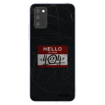 Picasee διαφανής θήκη σιλικόνης Samsung Galaxy A02s A025G - HELLO 404