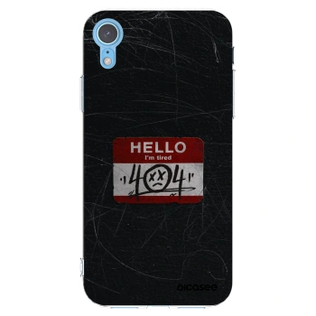 Picasee διαφανής θήκη σιλικόνης Apple iPhone XR - HELLO 404