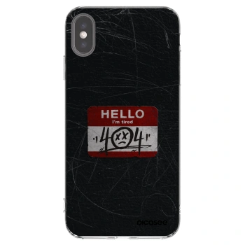 Picasee διαφανής θήκη σιλικόνης Apple iPhone XS Max - HELLO 404