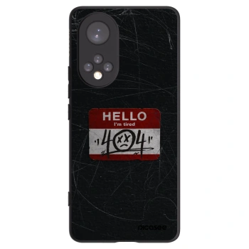 Picasee Μαύρη θήκη σιλικόνης για Honor 50 5G - HELLO 404