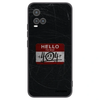Picasee Μαύρη θήκη σιλικόνης για Vivo Y33s - HELLO 404