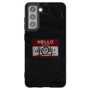 Picasee Μαύρη θήκη σιλικόνης για Samsung Galaxy S21 FE 5G - HELLO 404