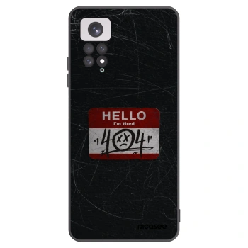 Picasee Μαύρη θήκη σιλικόνης για Xiaomi Redmi Note 11 - HELLO 404
