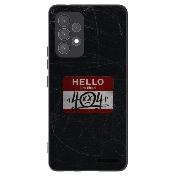 Picasee Μαύρη θήκη σιλικόνης για Samsung Galaxy A53 5G A536 - HELLO 404
