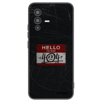 Picasee Μαύρη θήκη σιλικόνης για Vivo V23 5G - HELLO 404