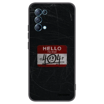Picasee Μαύρη θήκη σιλικόνης για OPPO Reno 5 5G - HELLO 404