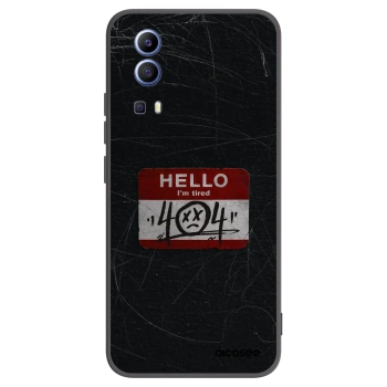 Picasee Μαύρη θήκη σιλικόνης για Vivo Y52 5G - HELLO 404
