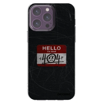 Picasee διαφανής θήκη σιλικόνης Apple iPhone 14 Pro Max - HELLO 404