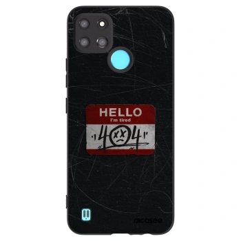 Picasee Μαύρη θήκη σιλικόνης για Realme C21Y - HELLO 404