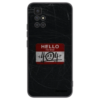Picasee Μαύρη θήκη σιλικόνης για Xiaomi Redmi 10 (2022) - HELLO 404