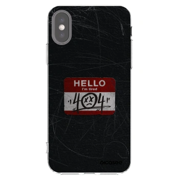 Picasee διαφανής θήκη σιλικόνης Apple iPhone X/XS - HELLO 404