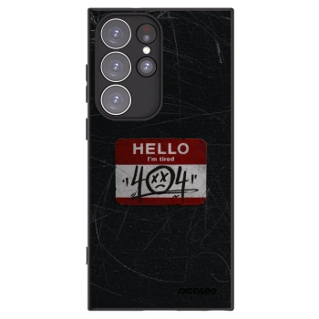 Picasee Μαύρη θήκη σιλικόνης για Samsung Galaxy S23 Ultra 5G - HELLO 404