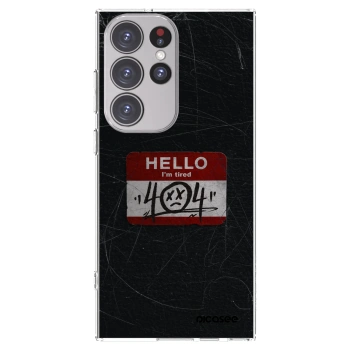 Picasee διαφανής θήκη σιλικόνης Samsung Galaxy S23 Ultra 5G - HELLO 404
