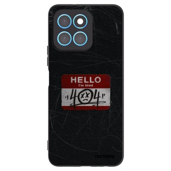 Picasee Μαύρη θήκη σιλικόνης για Honor X8 5G - HELLO 404