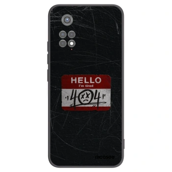 Picasee Μαύρη θήκη σιλικόνης για Xiaomi Redmi Note 11S 5G - HELLO 404