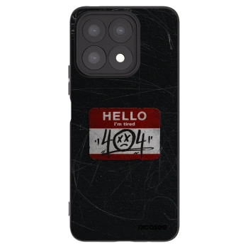 Picasee Μαύρη θήκη σιλικόνης για Honor X8a - HELLO 404