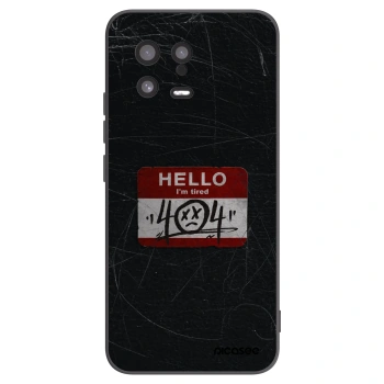 Picasee Μαύρη θήκη σιλικόνης για Xiaomi 13 - HELLO 404