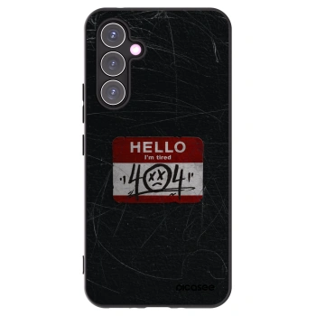 Picasee Μαύρη θήκη σιλικόνης για Samsung Galaxy A54 5G A546B - HELLO 404
