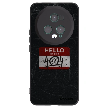 Picasee Μαύρη θήκη σιλικόνης για Honor Magic5 Pro - HELLO 404