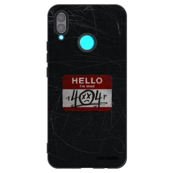 Picasee Μαύρη θήκη σιλικόνης για Huawei Nova 3 - HELLO 404