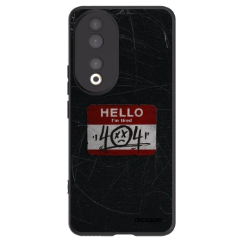 Picasee Μαύρη θήκη σιλικόνης για Honor 90 5G - HELLO 404