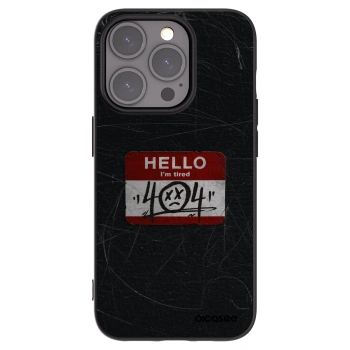 Picasee Μαύρη θήκη σιλικόνης για Apple iPhone 15 Pro - HELLO 404