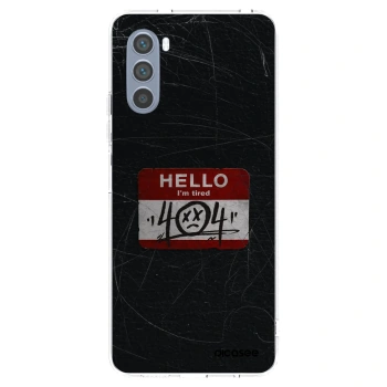 Picasee διαφανής θήκη σιλικόνης Motorola Moto G62 - HELLO 404