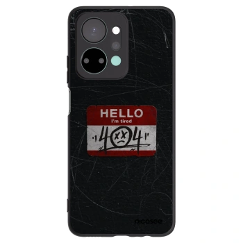 Picasee Μαύρη θήκη σιλικόνης για Honor X7a - HELLO 404