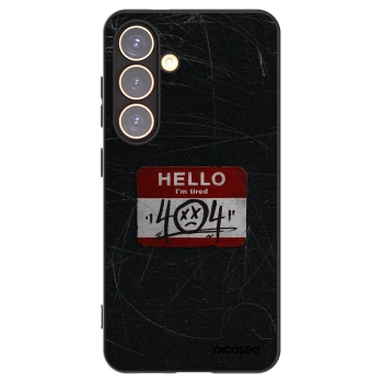Picasee Μαύρη θήκη σιλικόνης για Samsung Galaxy S24 S921B 5G - HELLO 404