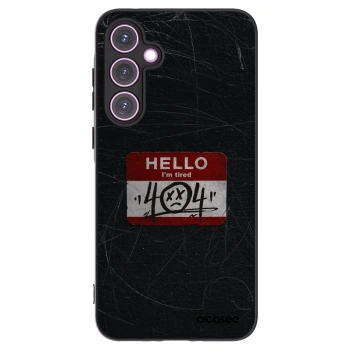 Picasee Μαύρη θήκη σιλικόνης για Samsung Galaxy A35 5G A356B - HELLO 404