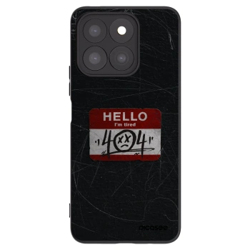 Picasee Μαύρη θήκη σιλικόνης για Honor X8b - HELLO 404
