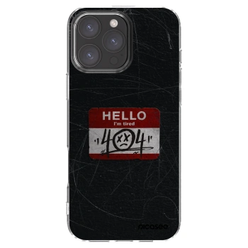 Picasee διαφανής θήκη σιλικόνης Apple iPhone 16 Pro Max - HELLO 404