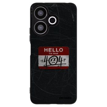 Picasee Μαύρη θήκη σιλικόνης για Xiaomi Redmi 13 4G - HELLO 404
