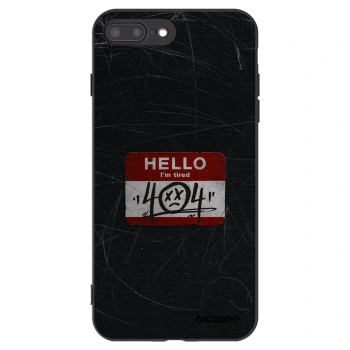 Picasee Μαύρη θήκη σιλικόνης για Apple iPhone 7 Plus - HELLO 404