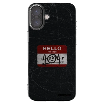 Picasee διαφανής θήκη σιλικόνης Apple iPhone 16 Plus - HELLO 404