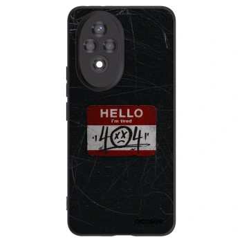 Picasee Μαύρη θήκη σιλικόνης για Honor 200 5G - HELLO 404