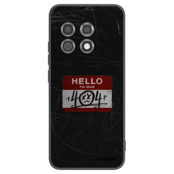 Picasee Μαύρη θήκη σιλικόνης για OnePlus 11 5G - HELLO 404