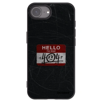 Picasee Μαύρη θήκη σιλικόνης για Apple iPhone 16e - HELLO 404