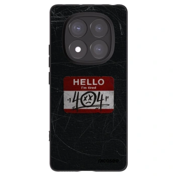 Picasee Μαύρη θήκη σιλικόνης για Xiaomi Redmi Note 14 Pro 5G - HELLO 404