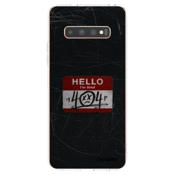 Picasee διαφανής θήκη σιλικόνης Samsung Galaxy S10 Plus G975 - HELLO 404