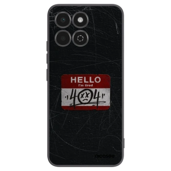 Picasee Μαύρη θήκη σιλικόνης για Honor 200 Smart 5G - HELLO 404