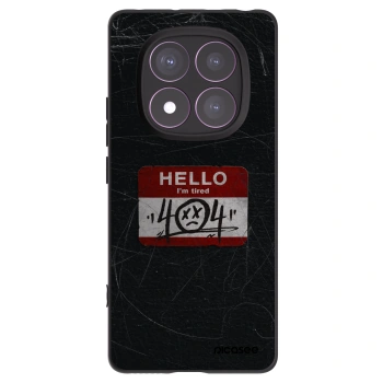 Picasee Μαύρη θήκη σιλικόνης για Xiaomi Redmi Note 14 Pro 4G - HELLO 404