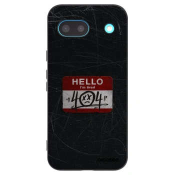 Picasee Μαύρη θήκη σιλικόνης για Google Pixel 8a - HELLO 404