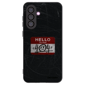Picasee Μαύρη θήκη σιλικόνης για Samsung Galaxy A56 5G A566B - HELLO 404