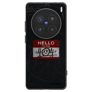 Picasee Μαύρη θήκη σιλικόνης για Vivo X200 Pro - HELLO 404