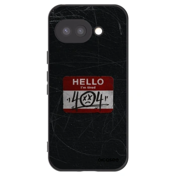 Picasee Μαύρη θήκη σιλικόνης για Google Pixel 9a - HELLO 404