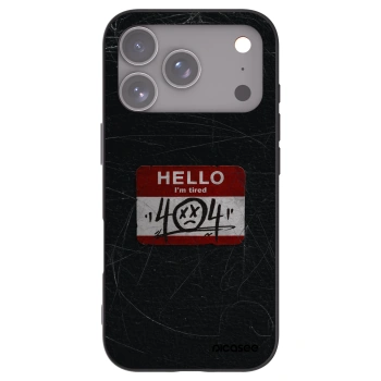 Picasee Μαύρη θήκη σιλικόνης για Apple iPhone 17 Pro - HELLO 404